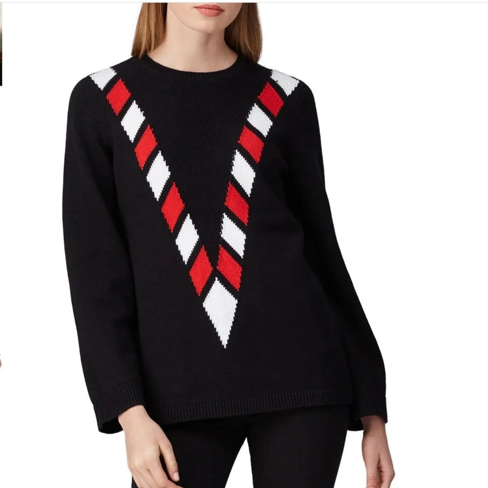 Victor Glemaud V Front Sweater in black size medium